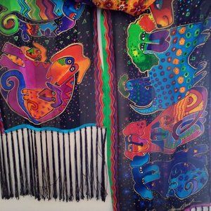 Women's Laurel Burch Dog and Doggies Scarf